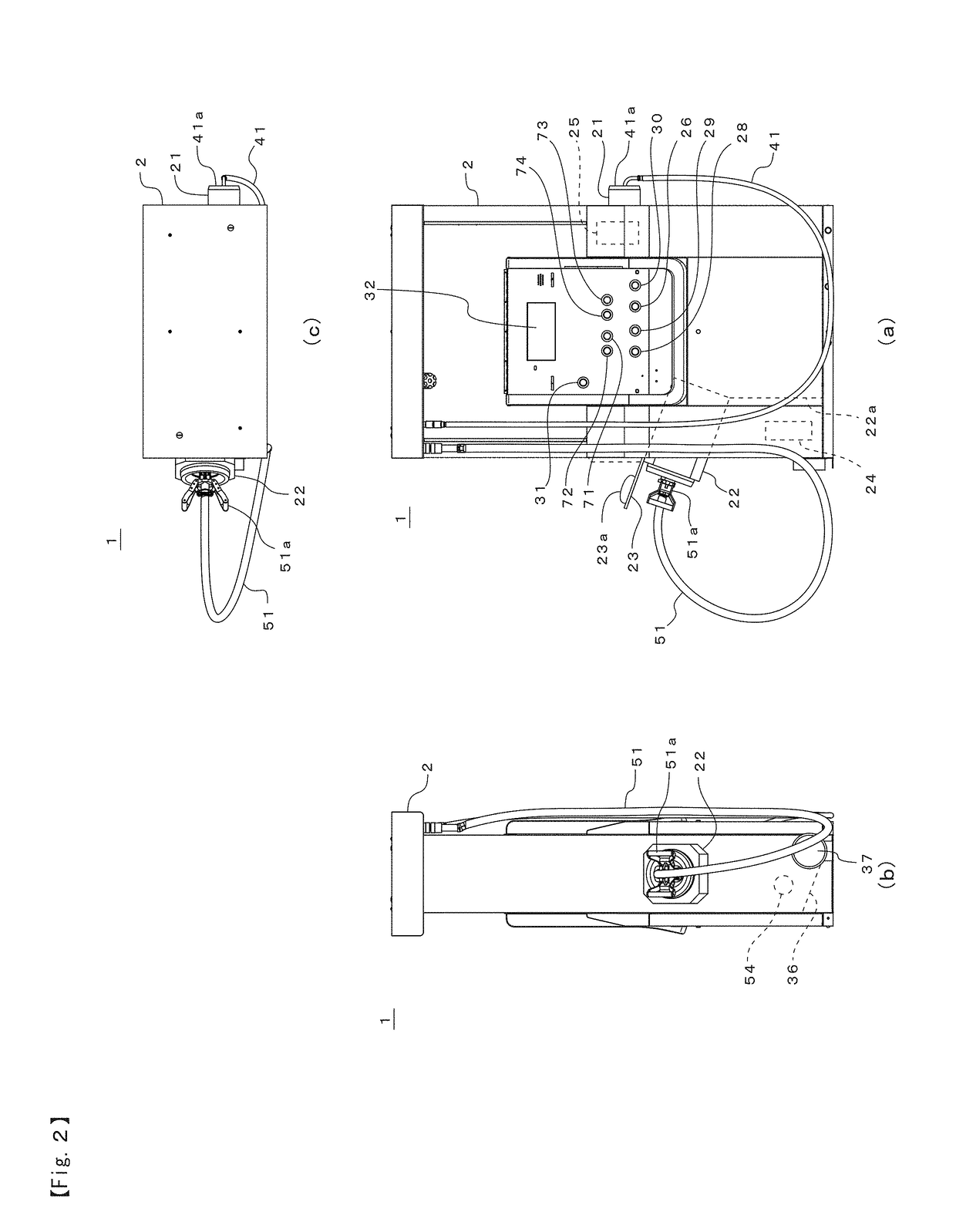 Liquefied natural gas filling device