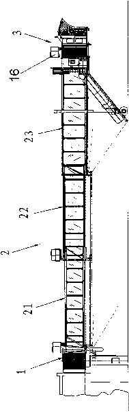 Improved boarding bridge