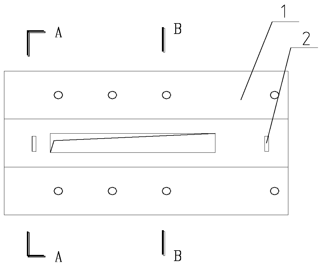 Assembly method for embedded connection between ground beam and shear wall