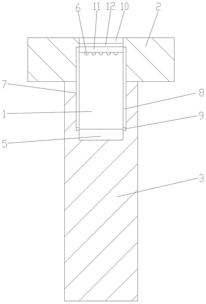 Elastic anti-loosening bolt