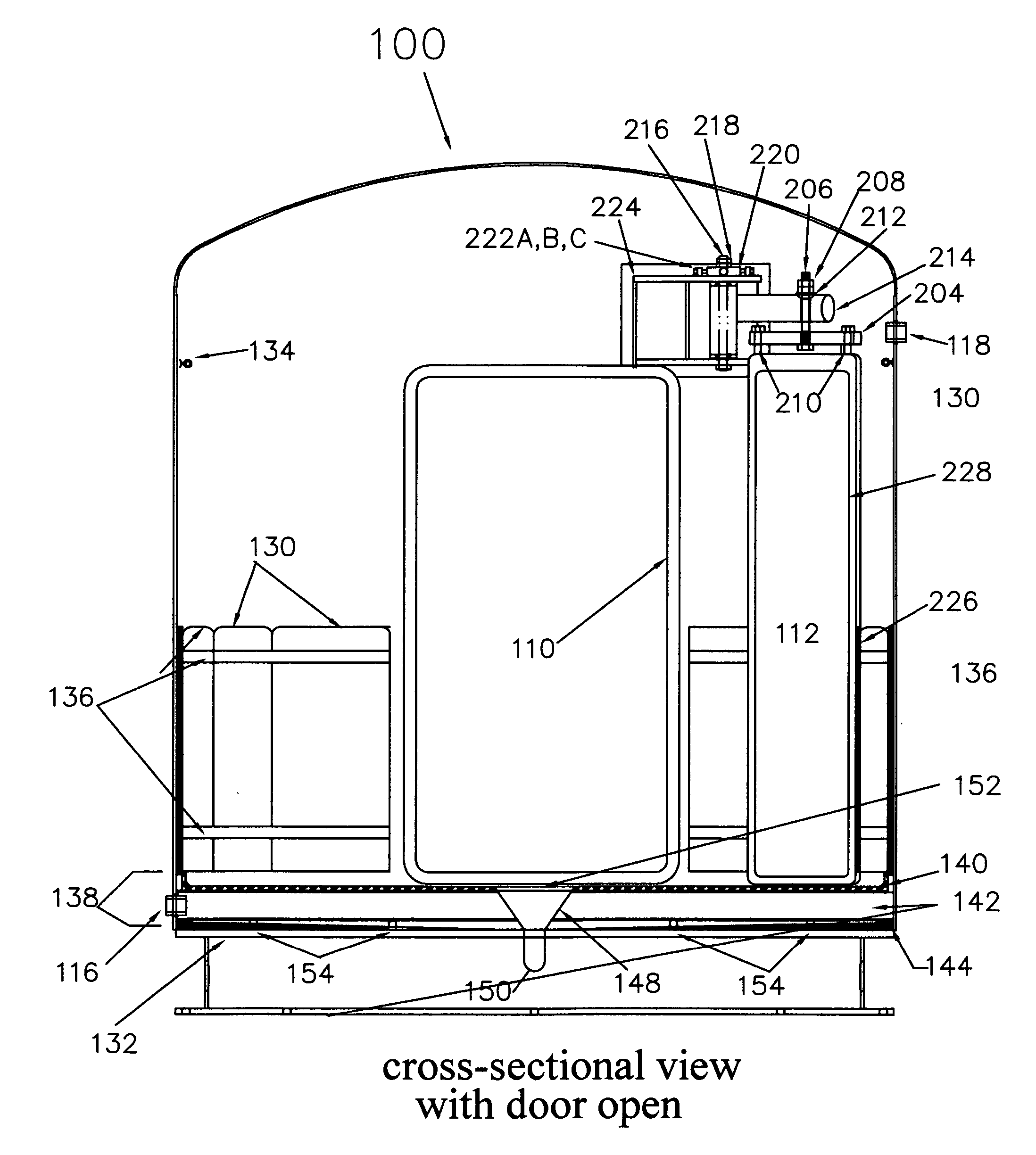 Large animal hyperbaric oxygen chamber