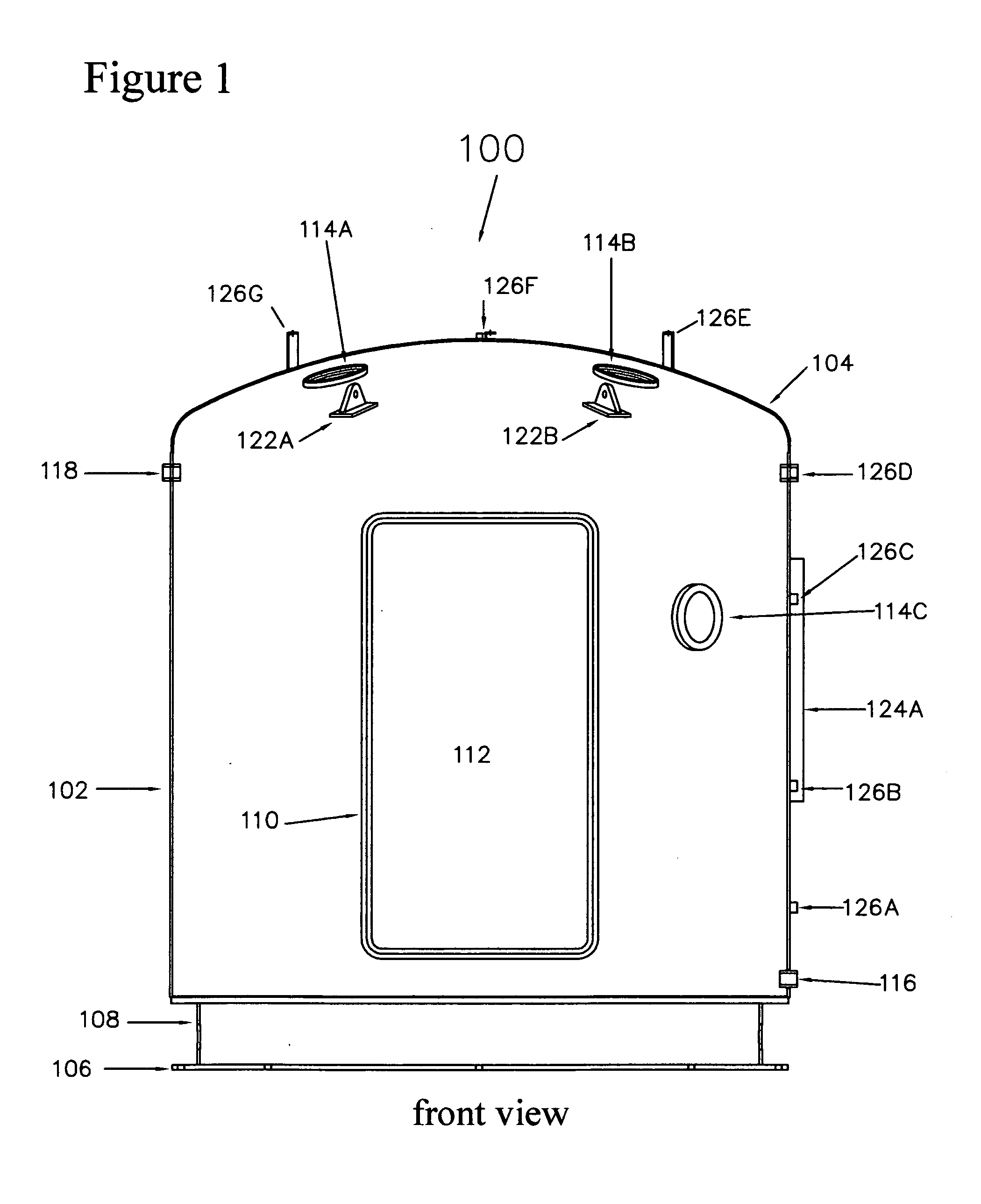 Large animal hyperbaric oxygen chamber