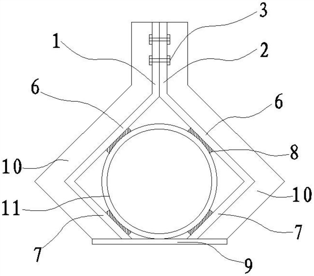 Pipeline mounting bracket capable of saving building floor height