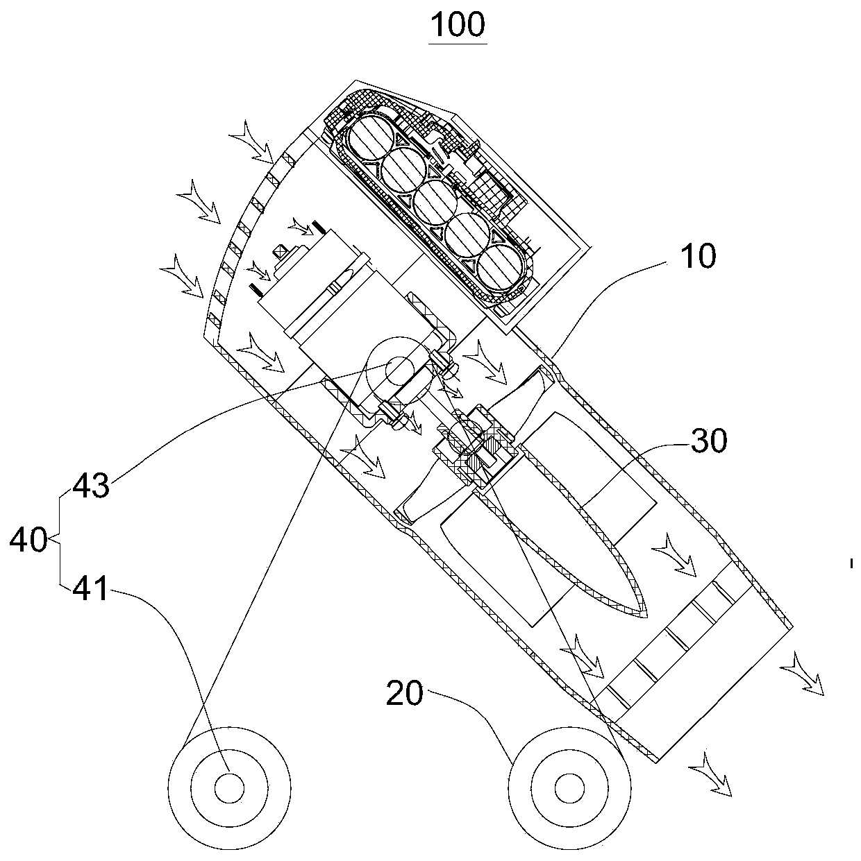 Automatic blowing device