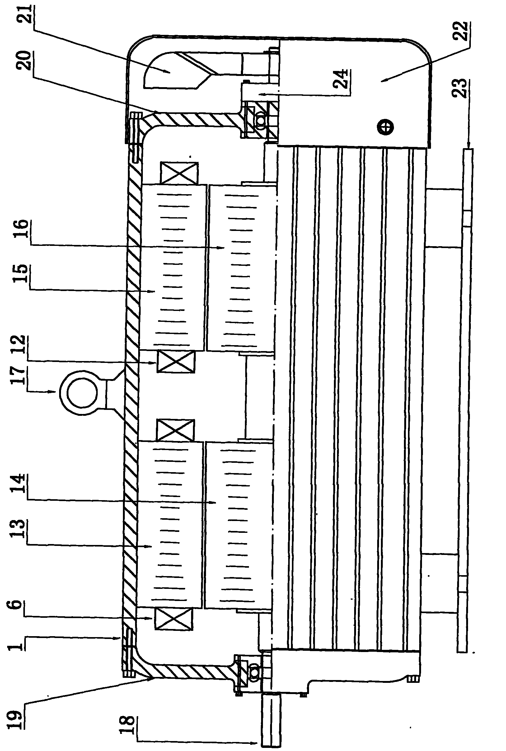 Double stator-rotor multiple-pole switching reluctance motor