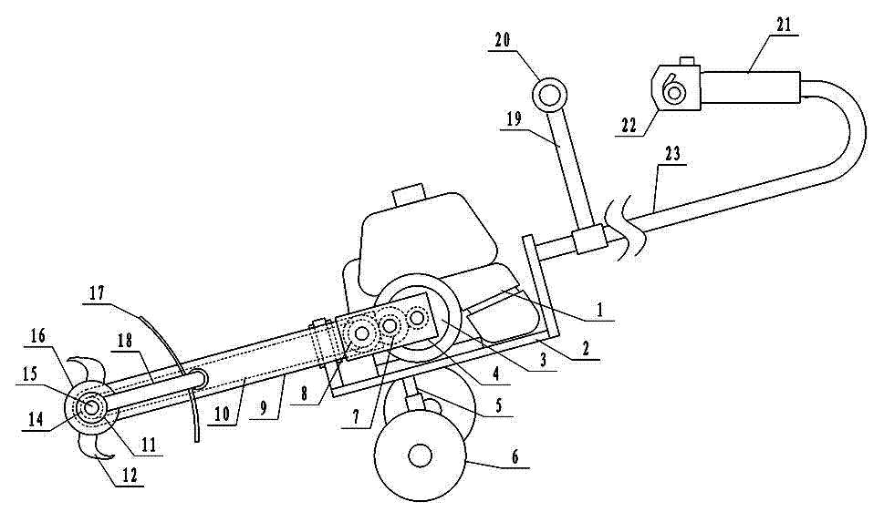 Chain-transmission weeding scarifier