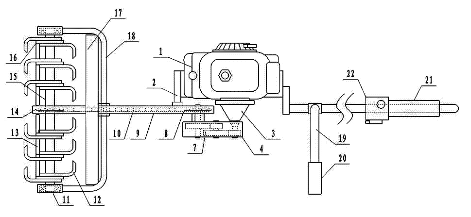 Chain-transmission weeding scarifier