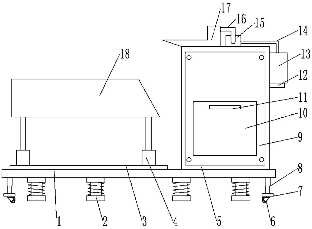 Organic waste crushing and recycling device for agricultural production