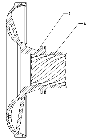 A processing method for the impeller of the hydraulic retarder of the truck