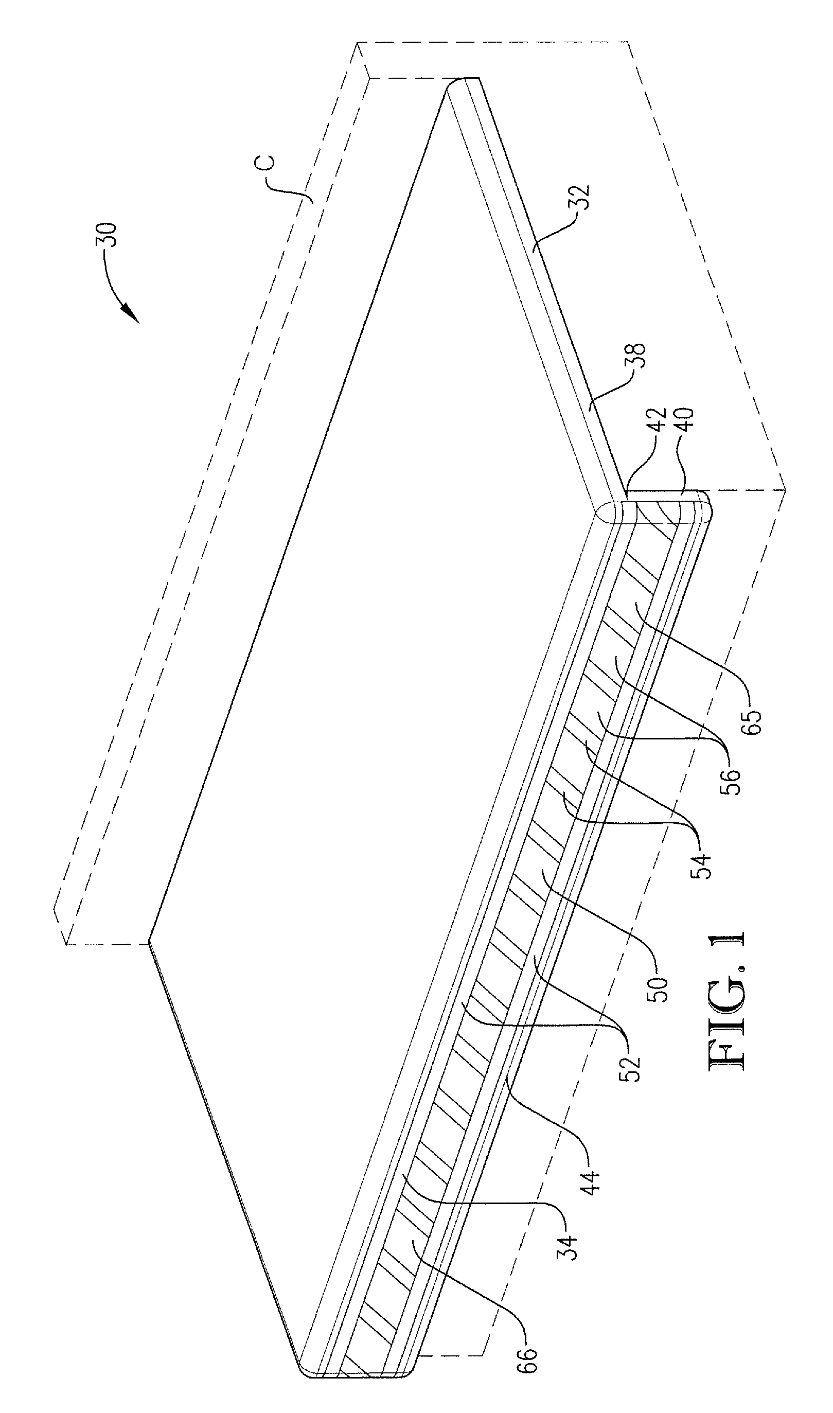 Layered stone trim strip