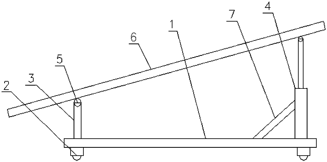 Sand and stone conveyor belt supporting frame