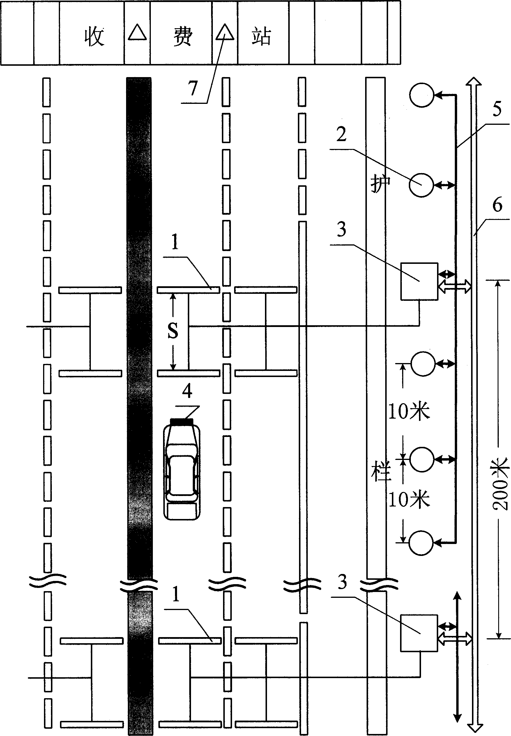 Express road infrared intelligent information service system