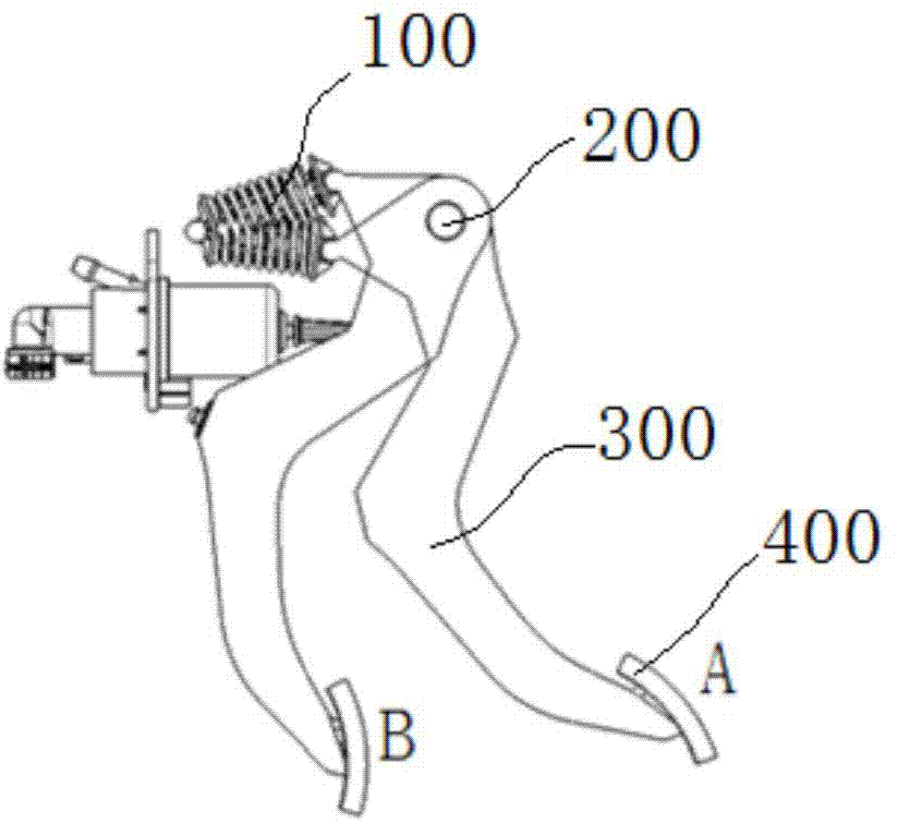 Spring booster, clutch pedal assembly and vehicle