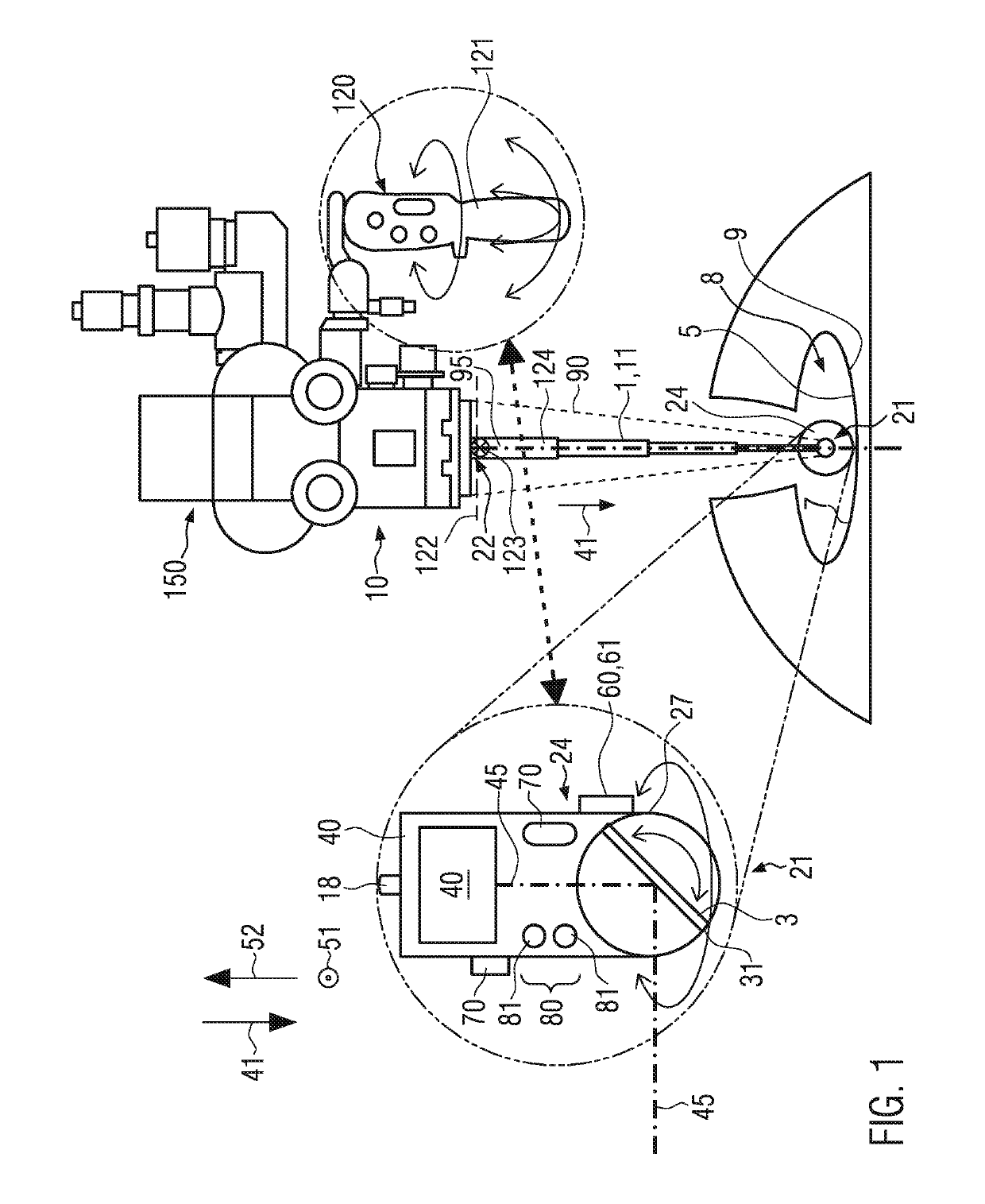 Arm adapted to be attached to a microscope, and microscope