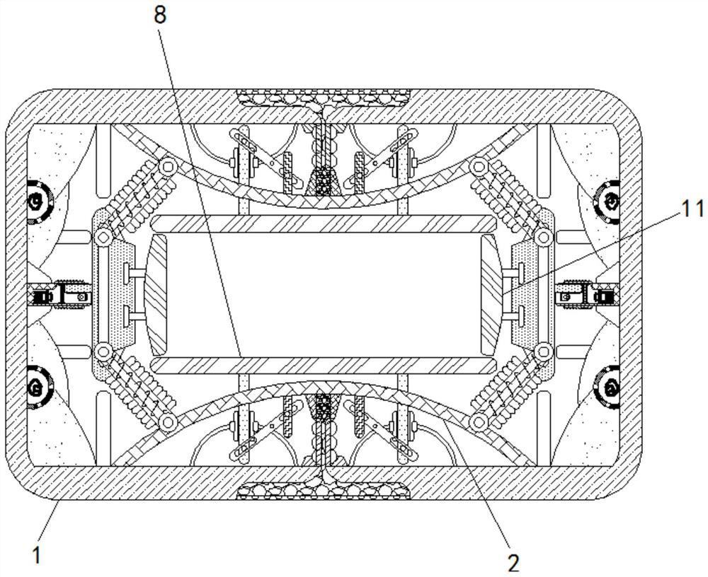 Auxiliary device for protecting precision detection instrument by using new material