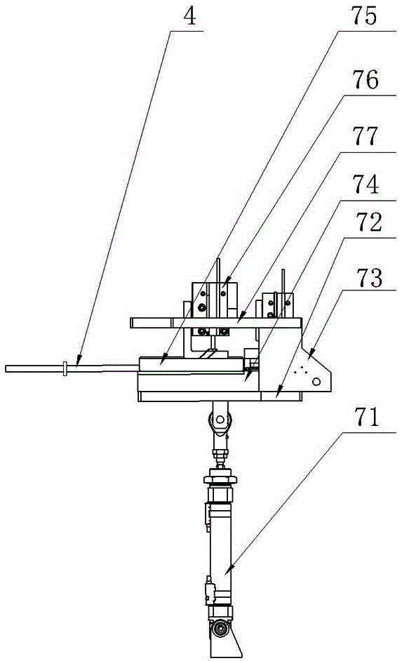 Supply mechanism for producing flat bridge and working method of supply mechanism