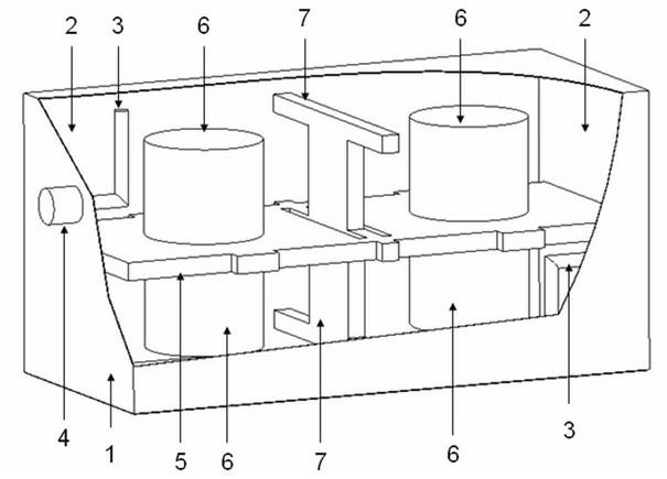 Multi-cavity filter taking coupled dual-gap cavity