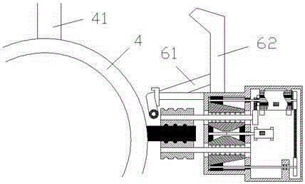 Speed-adjustable cleaning and maintaining device provided with guide rods and used for outdoor steel member