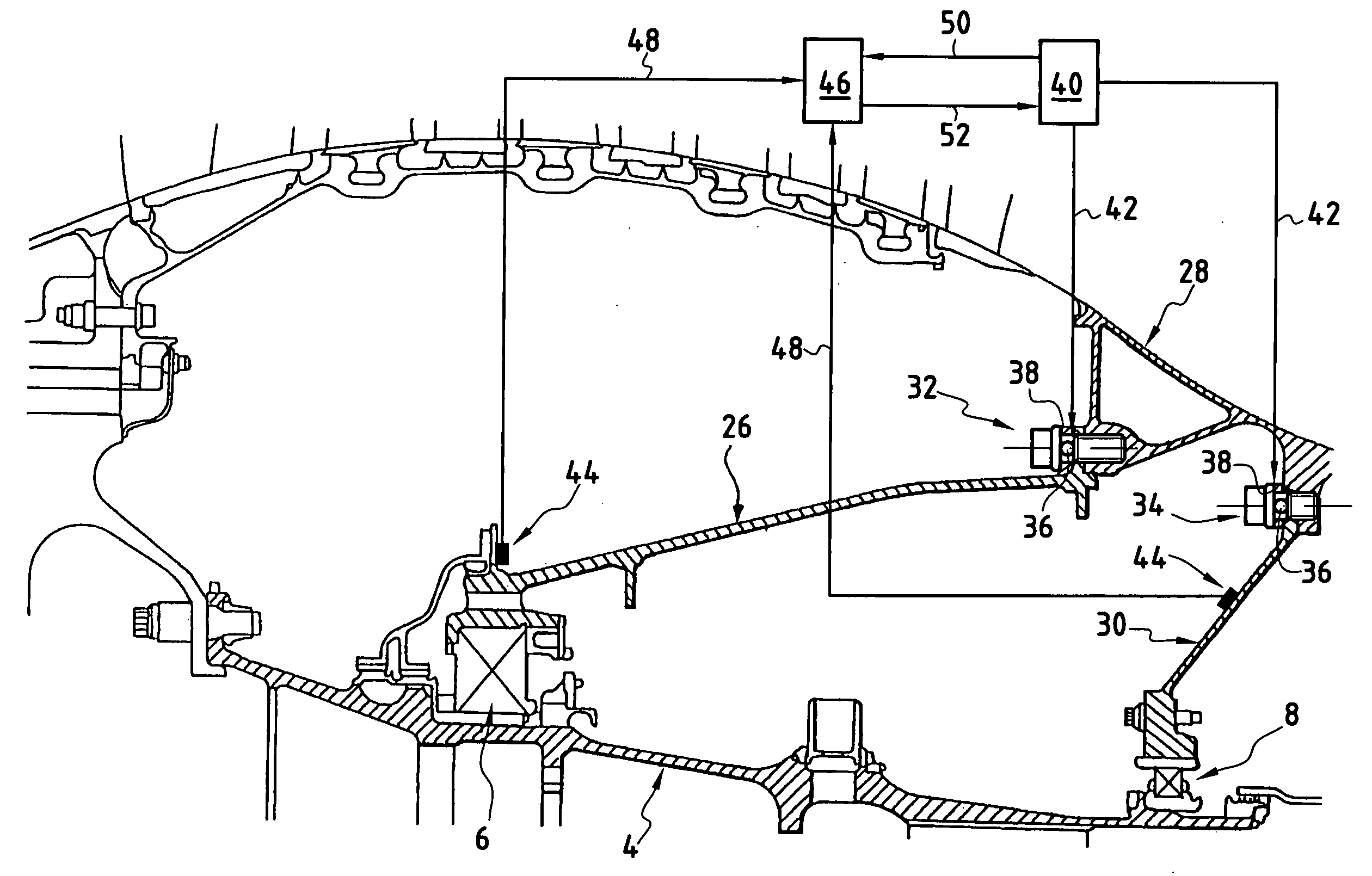 System for decoupling a fan from a turbojet by means of an explosive charge