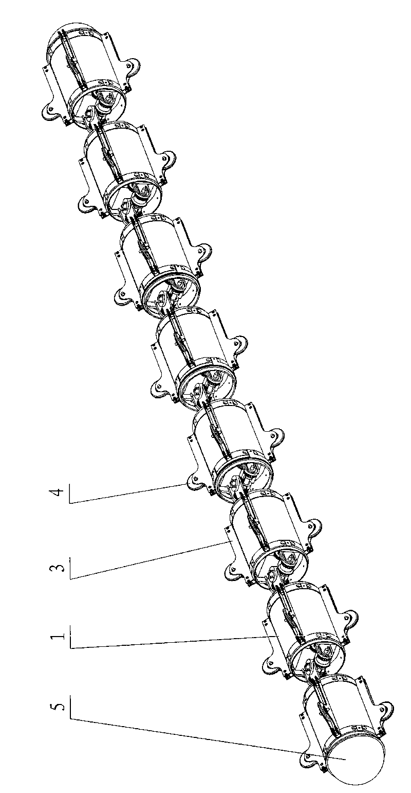 Amphibious snake-like robot