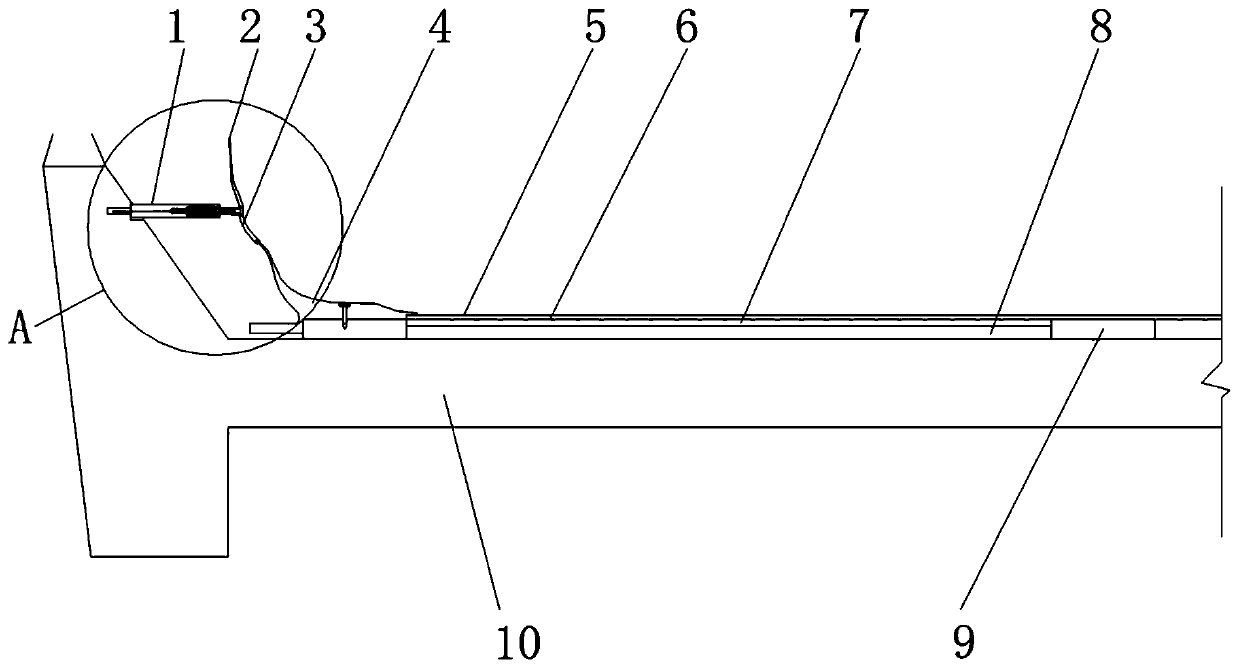 Passenger compartment underframe internal mounting structure easy to demount for urban rail vehicle