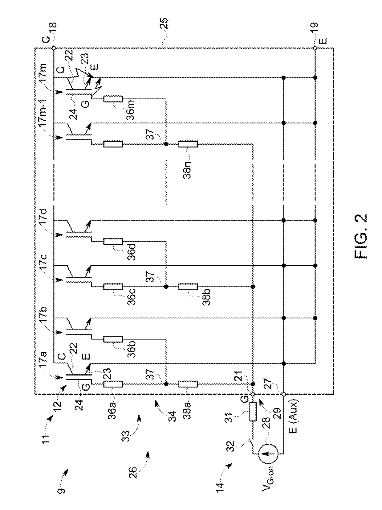 Circuit arrangement and method for gate-controlled power semiconductor devices