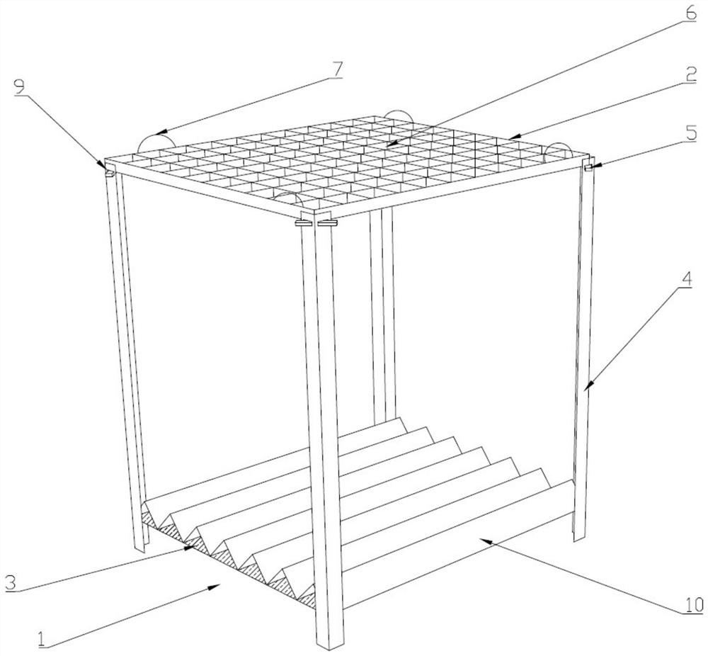 Automatic feeding and discharging device for hot galvanizing and using method