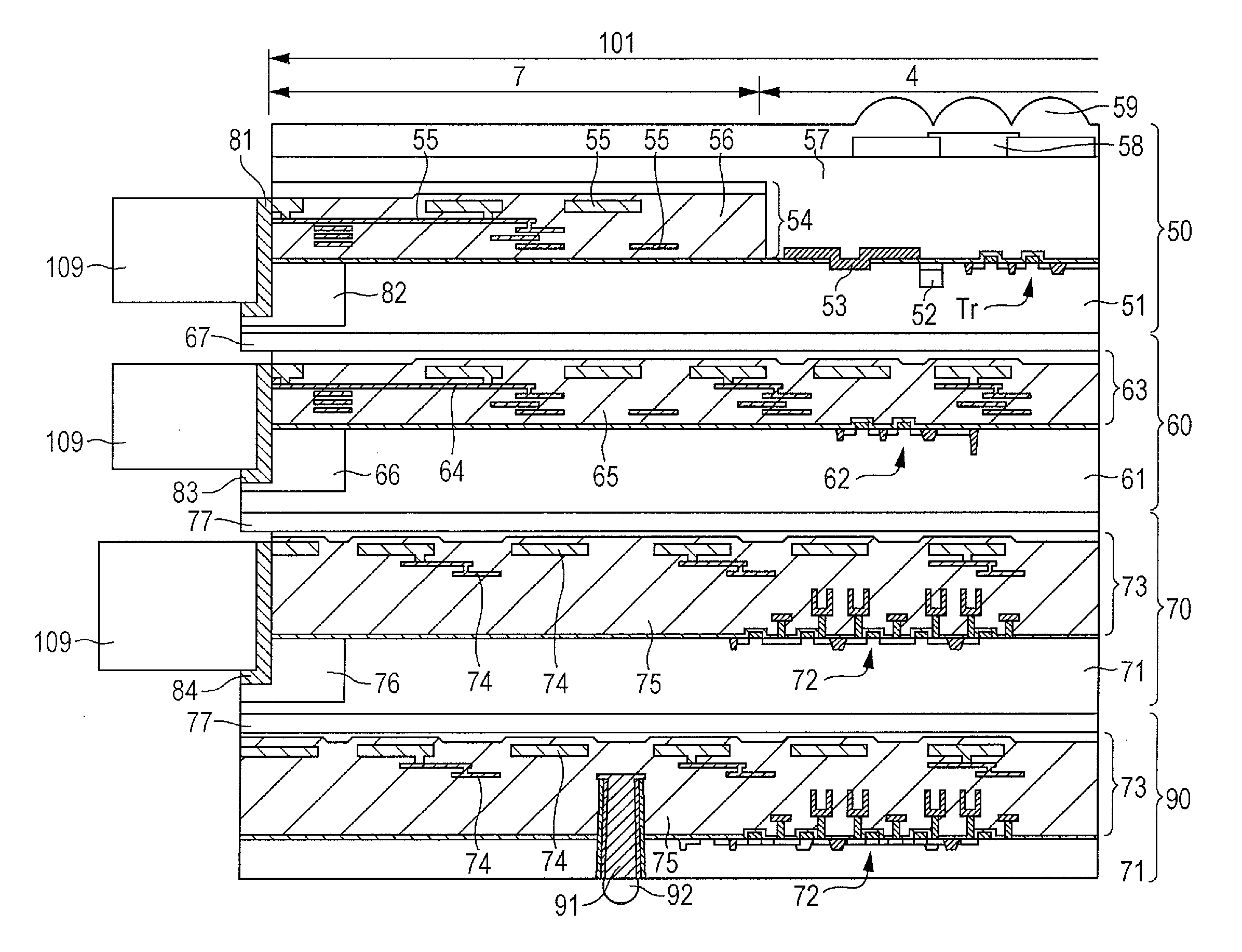 Semiconductor device, manufacturing method of semiconductor device, semiconductor wafer, and electronic equipment