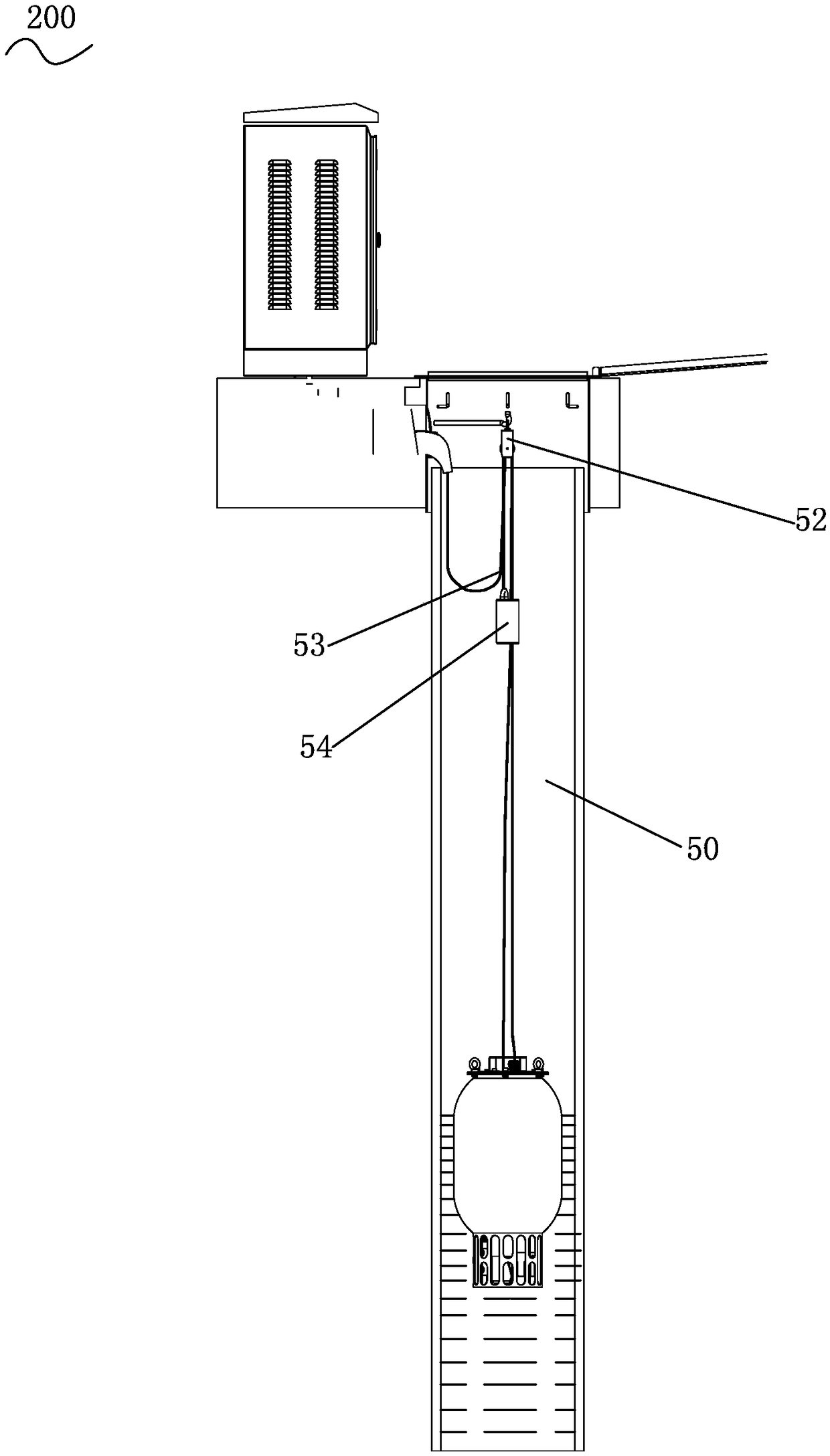 Online monitoring device for groundwater quality