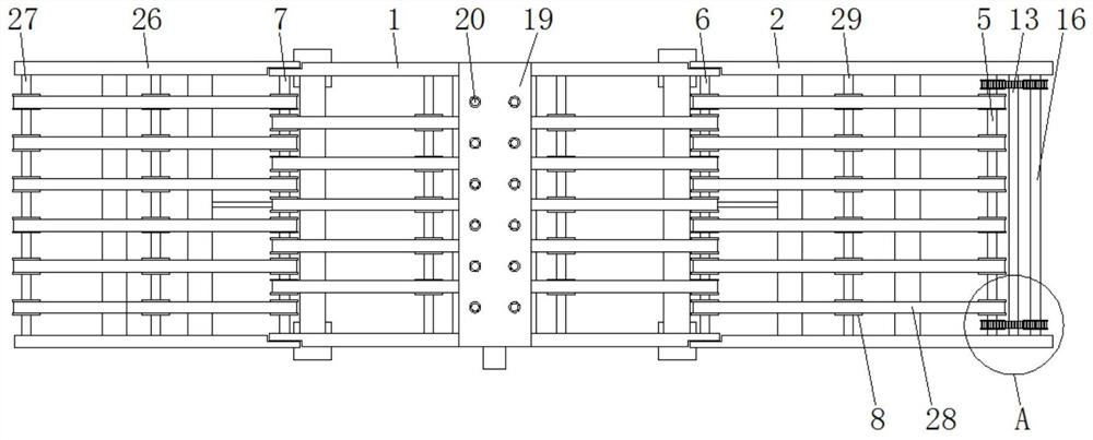 A scrap cleaning device for an ink printing and die-cutting integrated unit