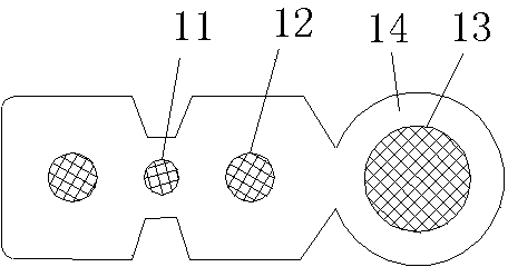 Double-core optical cable