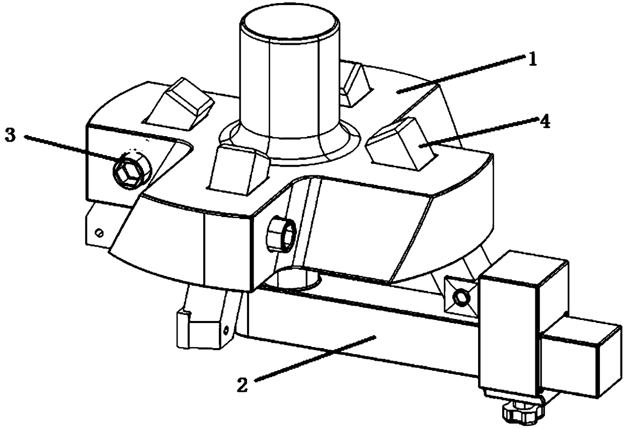 Variable-diameter disc milling cutter hilt tool