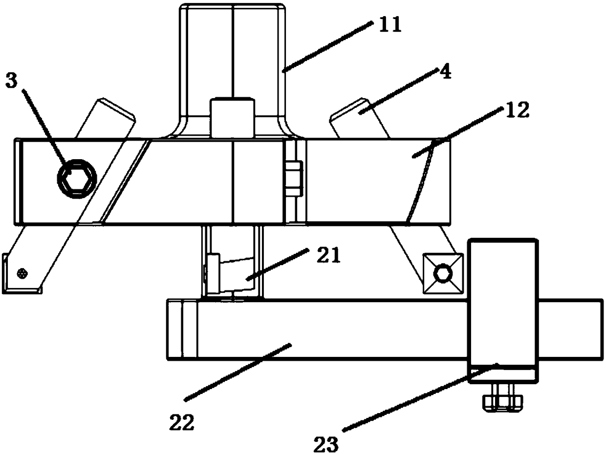 Variable-diameter disc milling cutter hilt tool