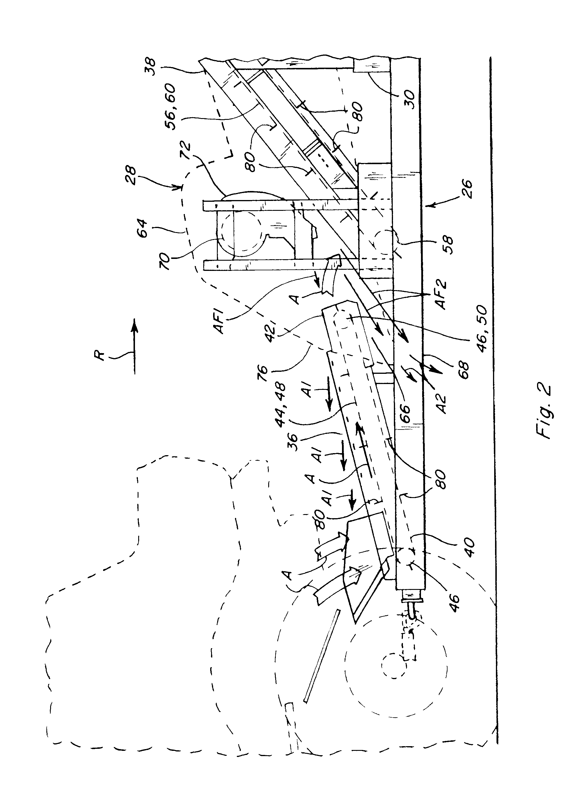 Corn cob cleaning conveyor system