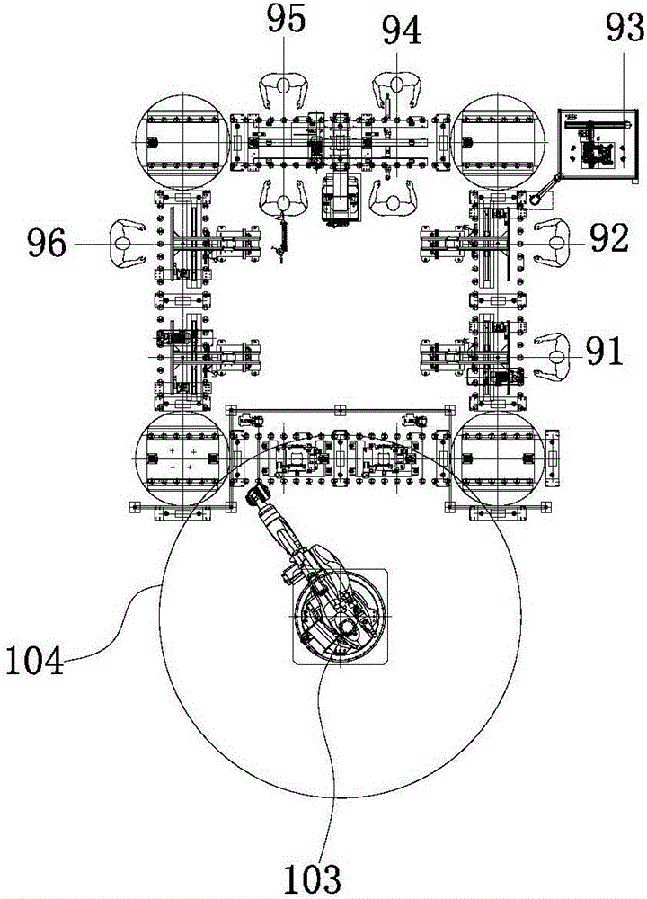 Engine assembly line and assembly method thereof