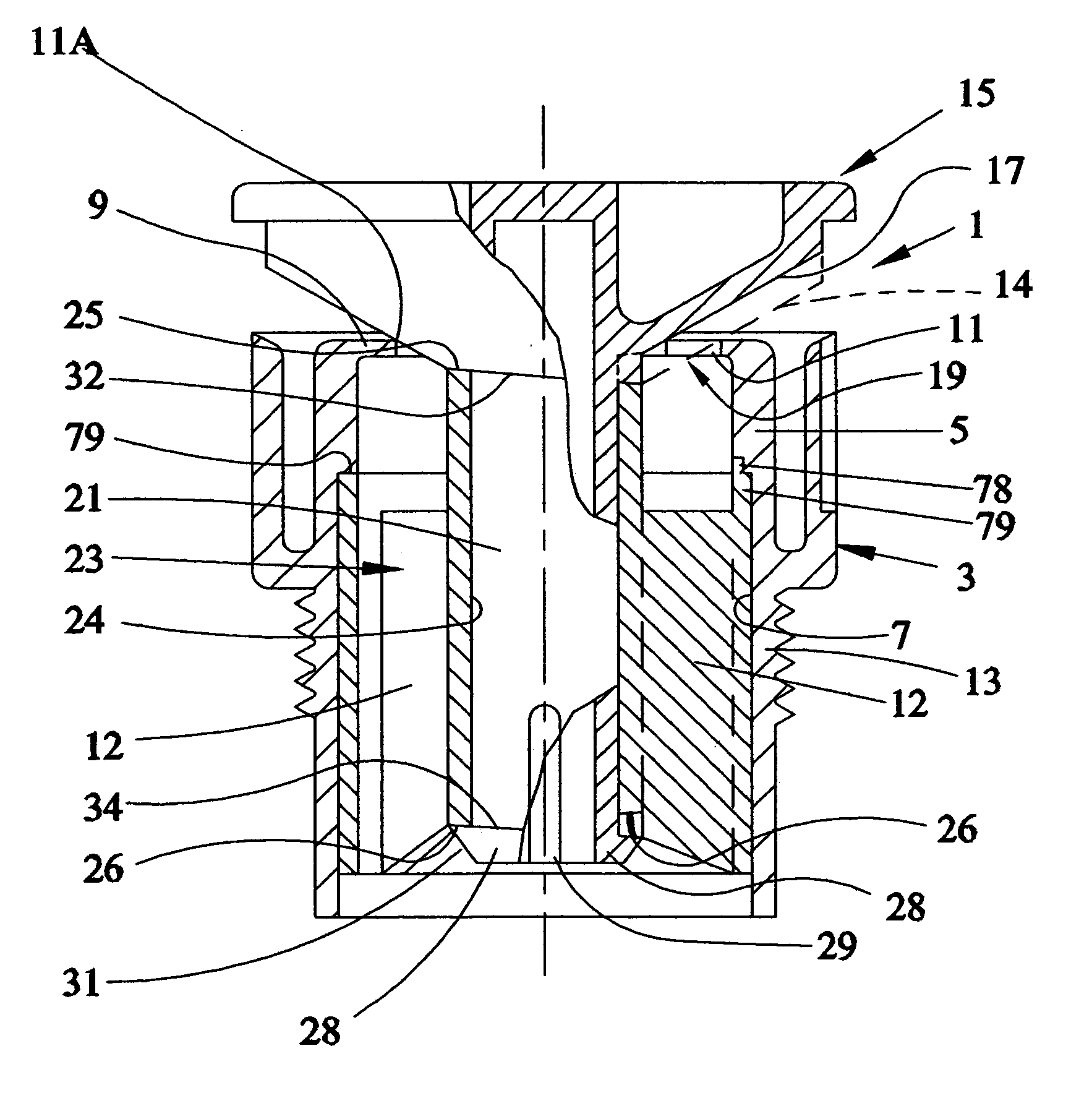 Spray nozzle with adjustable ARC spray elevation angle and flow