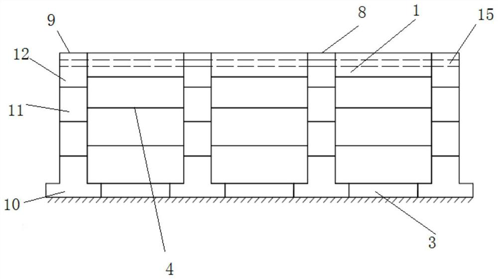 Splicing foundation for power station equipment