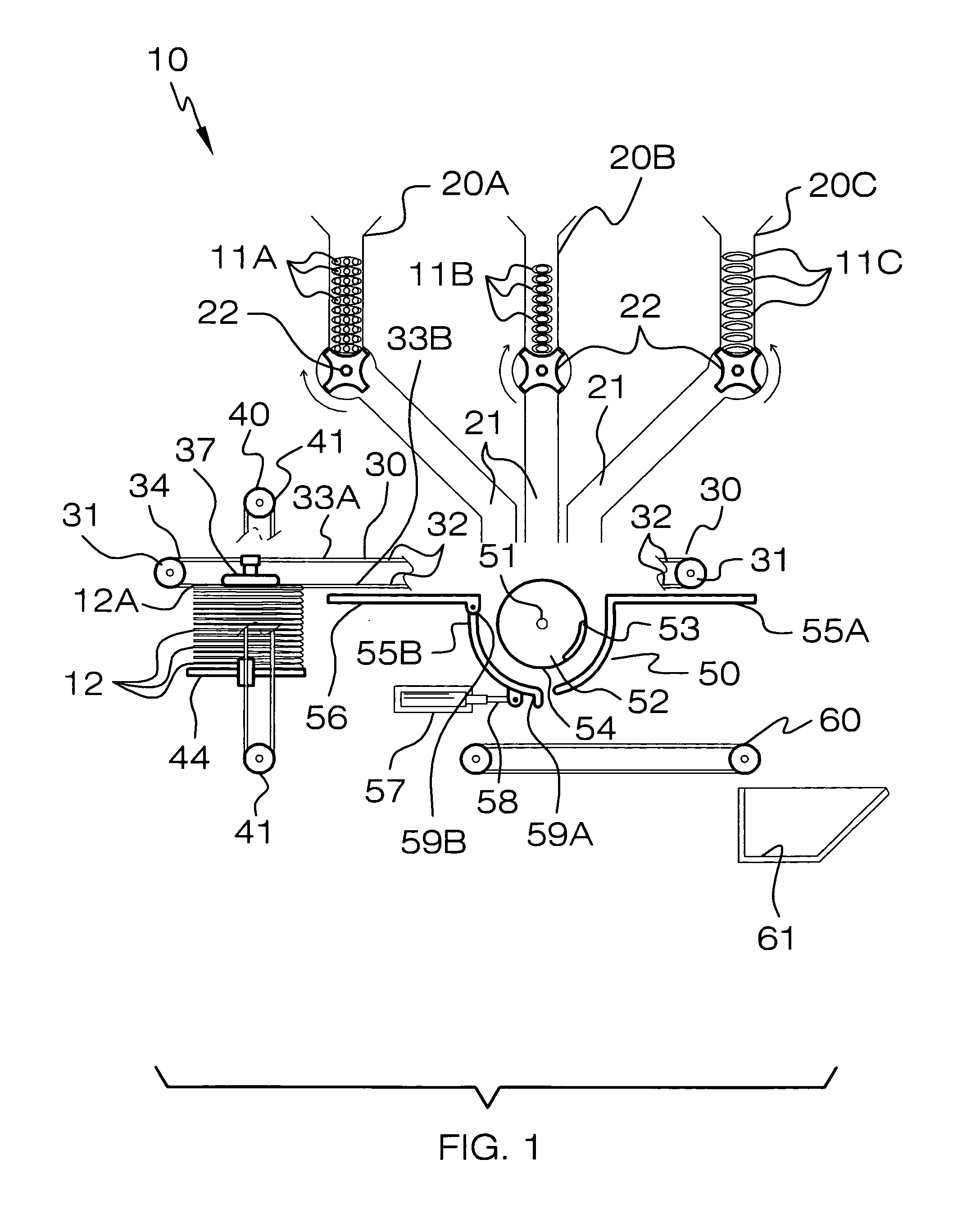 Device for wrapping a napkin about silverware and associated method