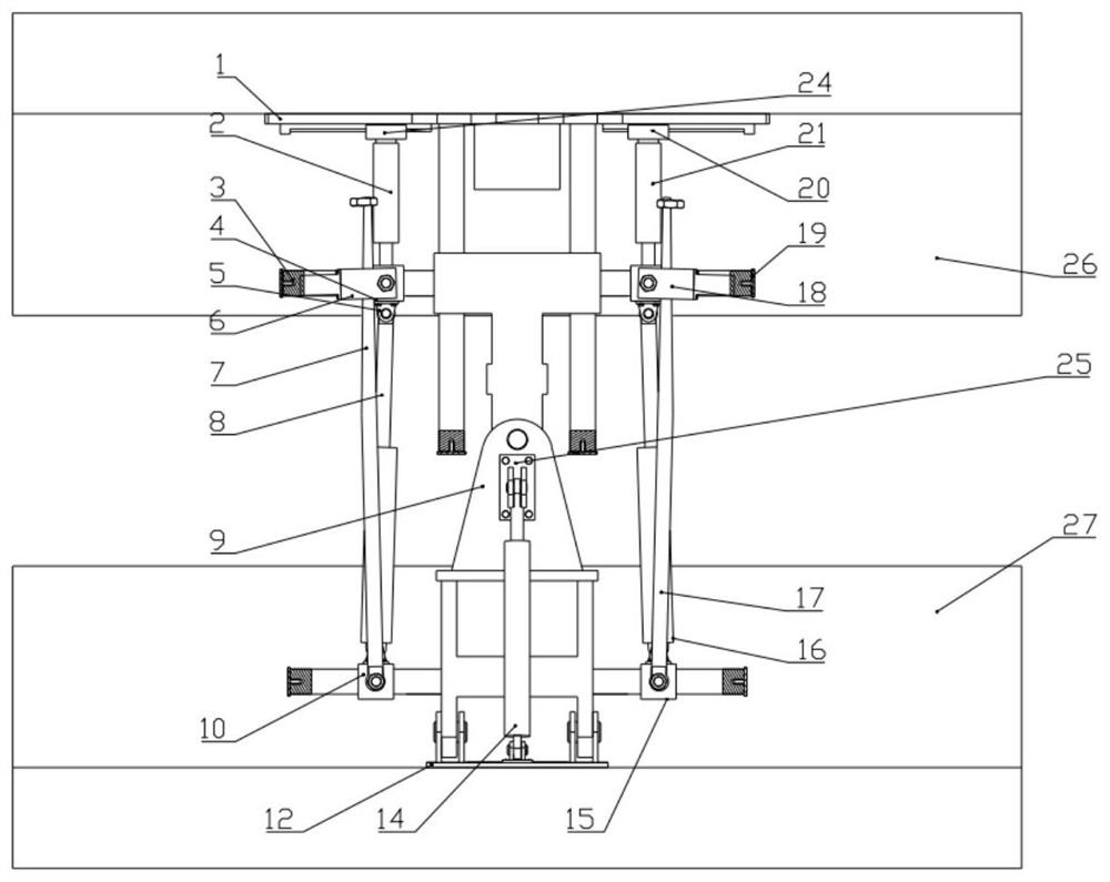 A hinge mechanism for articulated special vehicles