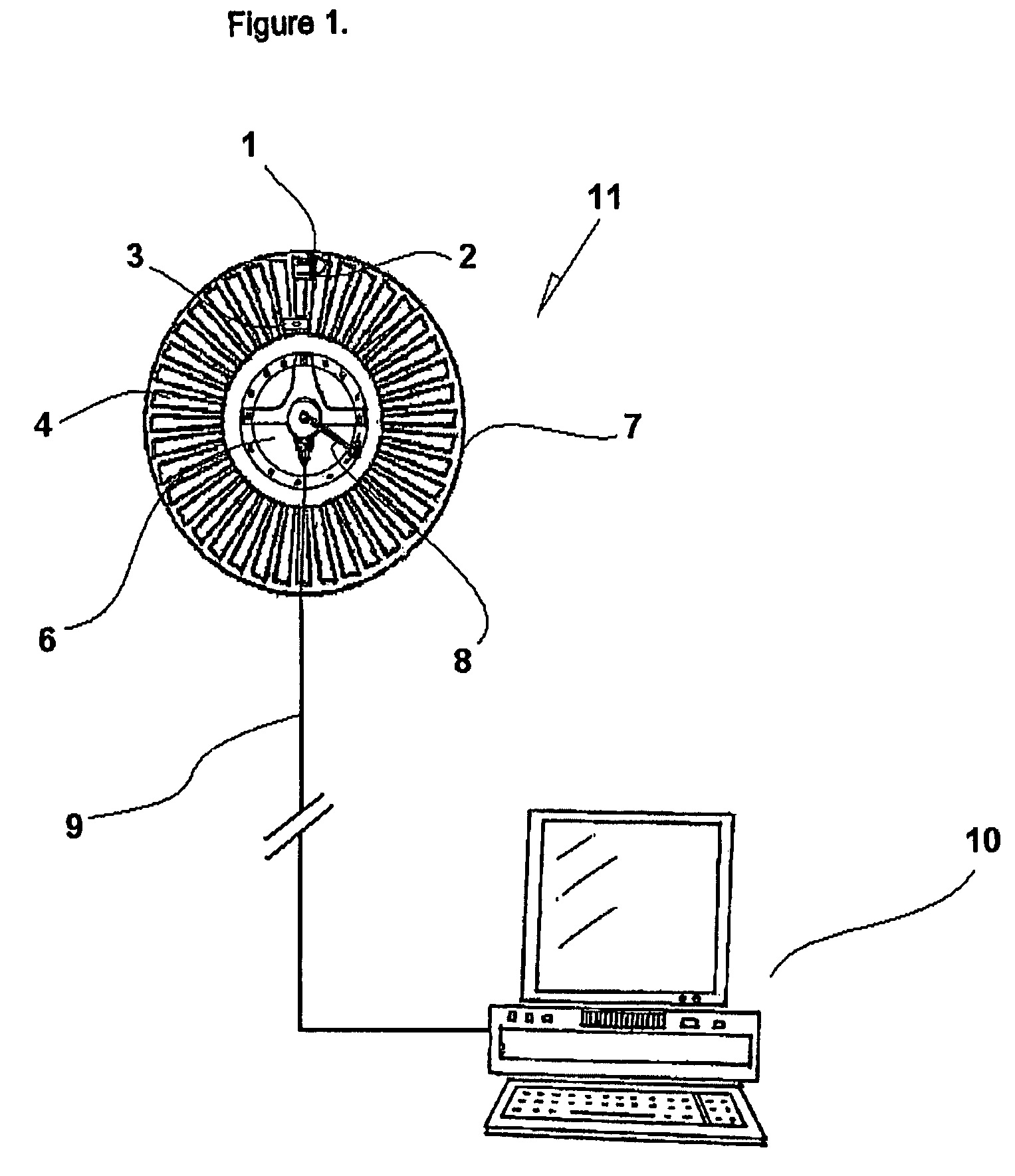 Rotor blade system for rotor and rotor case inspection