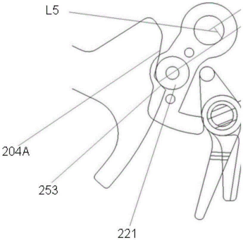 Secondary latching mechanism of operation mechanism of circuit breaker