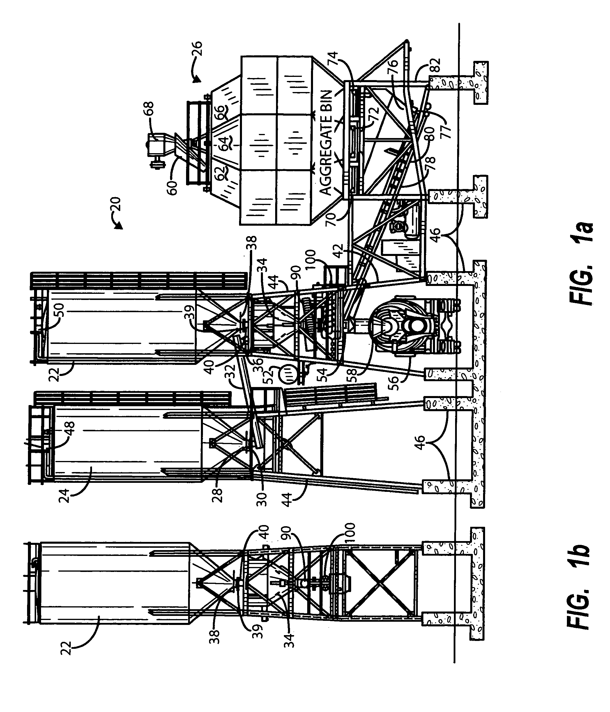 Concrete batching facility and method