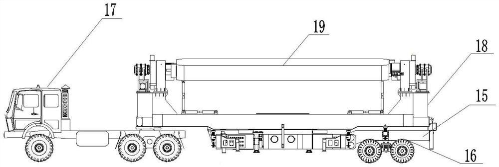 Z-shaped integrated radar transportation platform