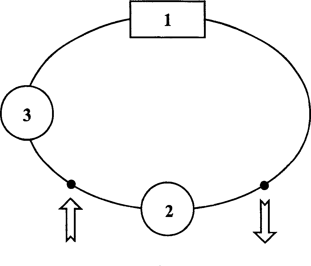 Transfer device of all-optical wavelength based on lithium niobate fiber waveguide ring chamber