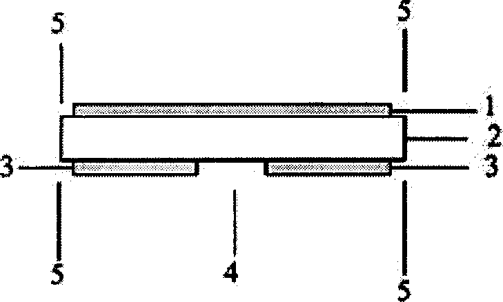 Surface adhesive broadband microwave single-layer chip capacitor and manufacturing method thereof