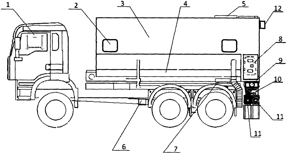 Powder spreading vehicle