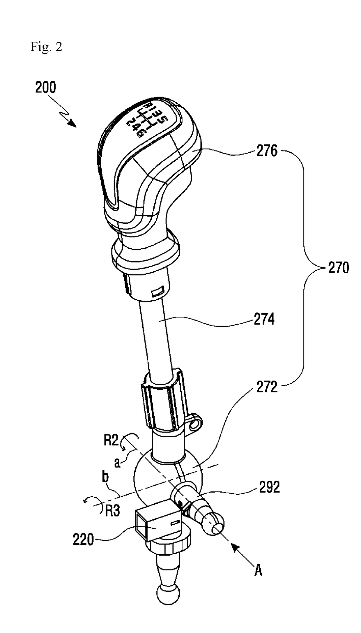 Transmission control device detecting change of shift level and vehicle having the same