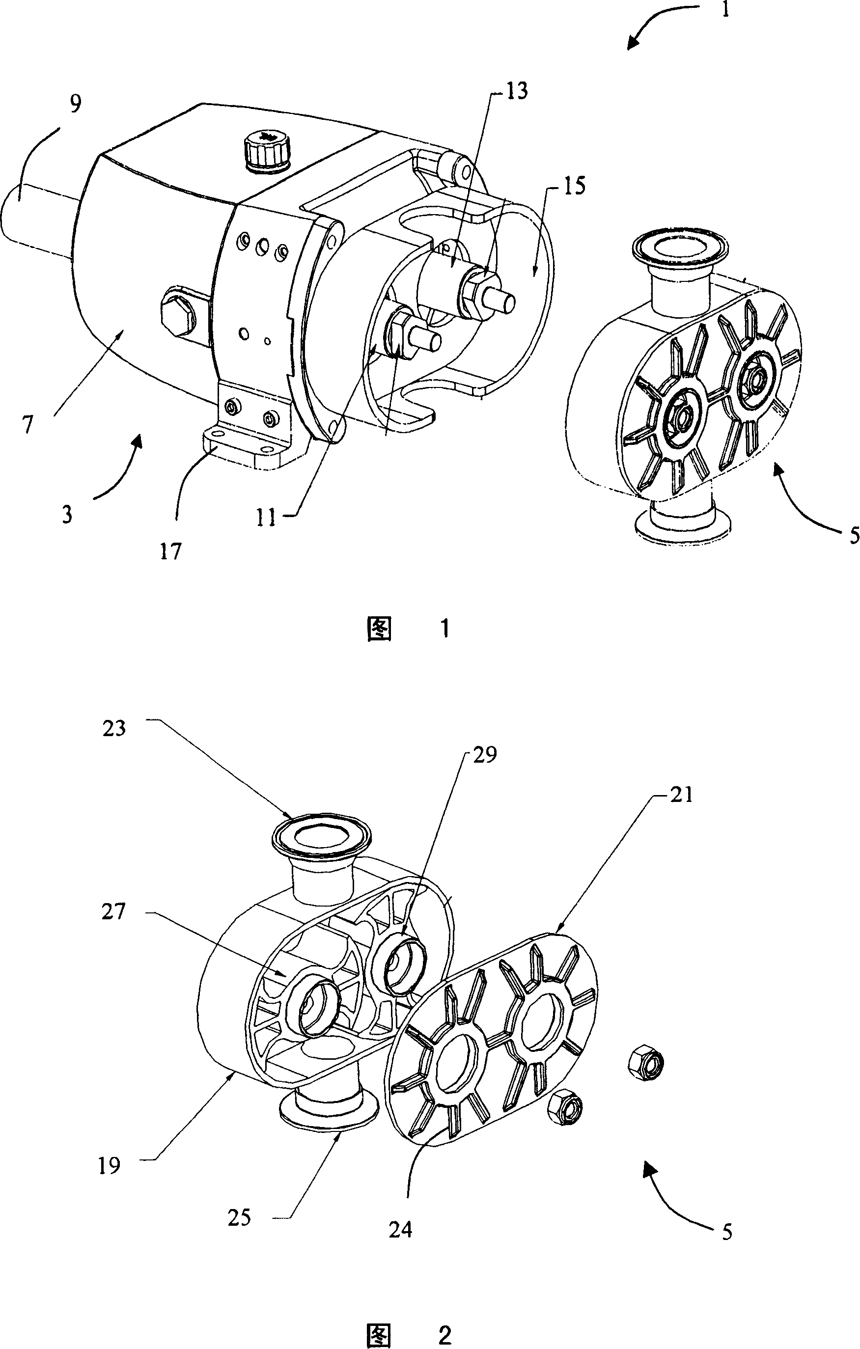 Rotary lobe pump