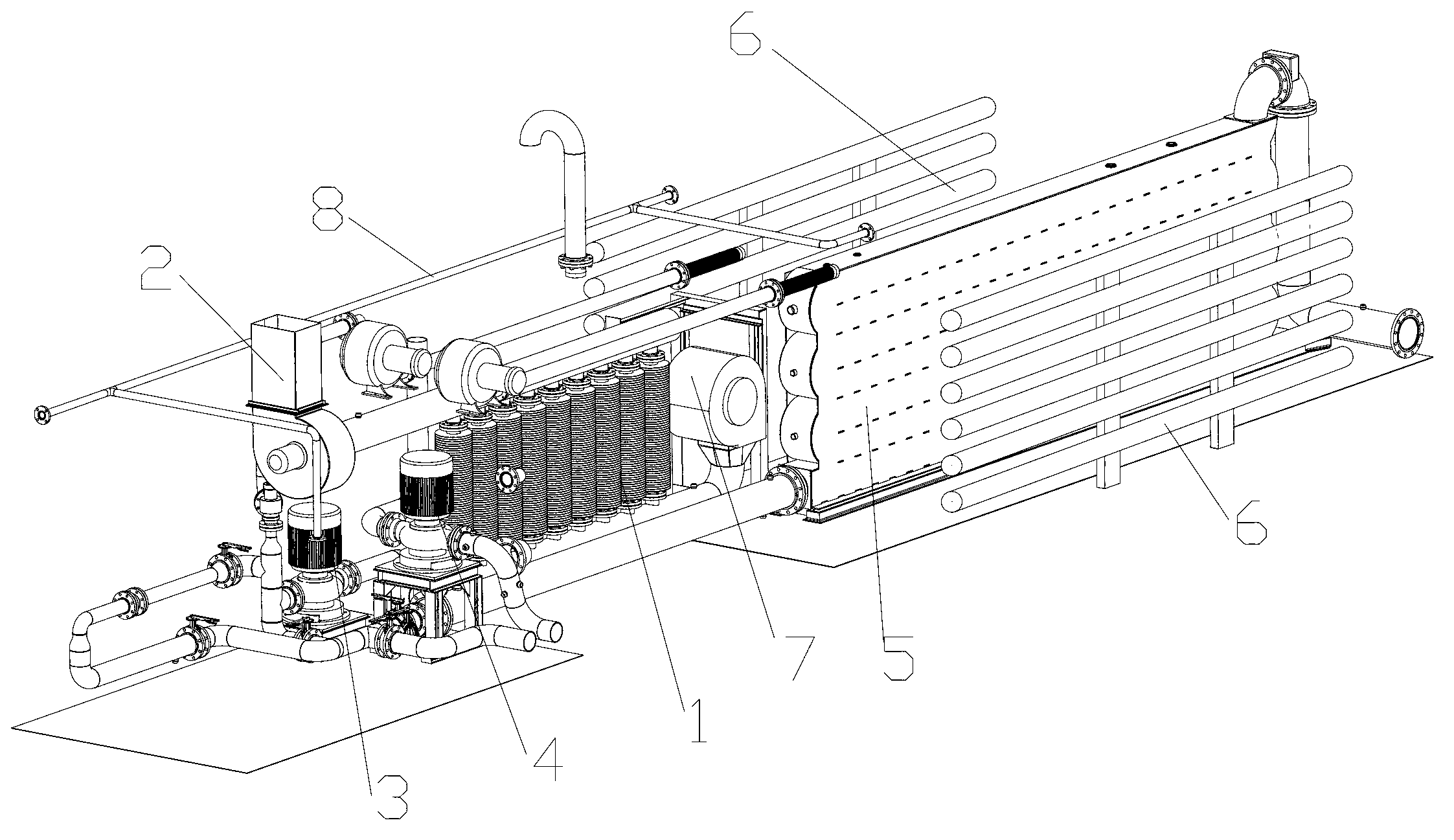 Intelligent control device of heat exchanging system and control method thereof