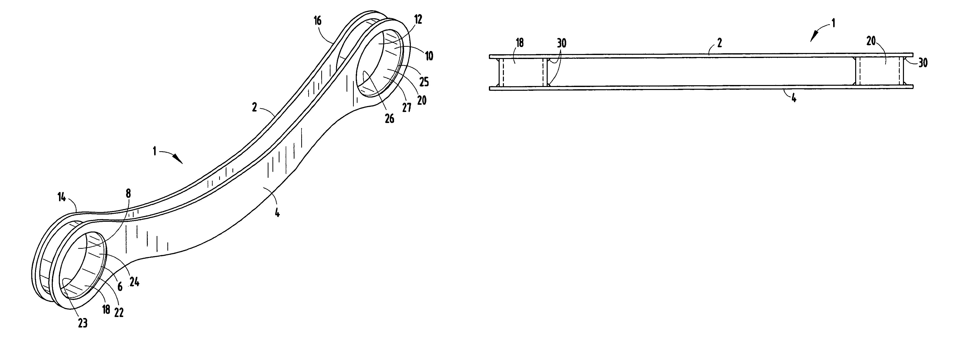 Vehicle suspension control arm and method